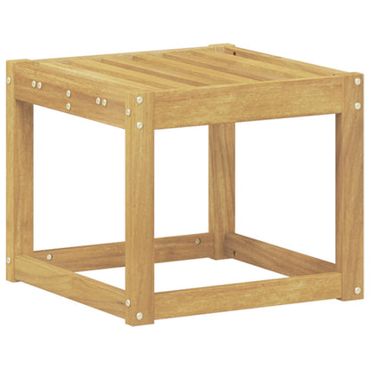 vidaXL Outdoor Stool Bench Solid Acacia Wood White 43 x 43 x 37 cm