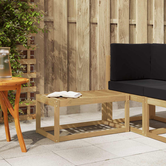 vidaXL Outdoor Stool Bench White 79 x 43 x 37 cm Solid Acacia Wood