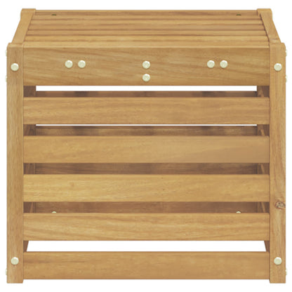 vidaXL Outdoor Sofa Set White 35 x 38 x 37 cm Solid Acacia Wood