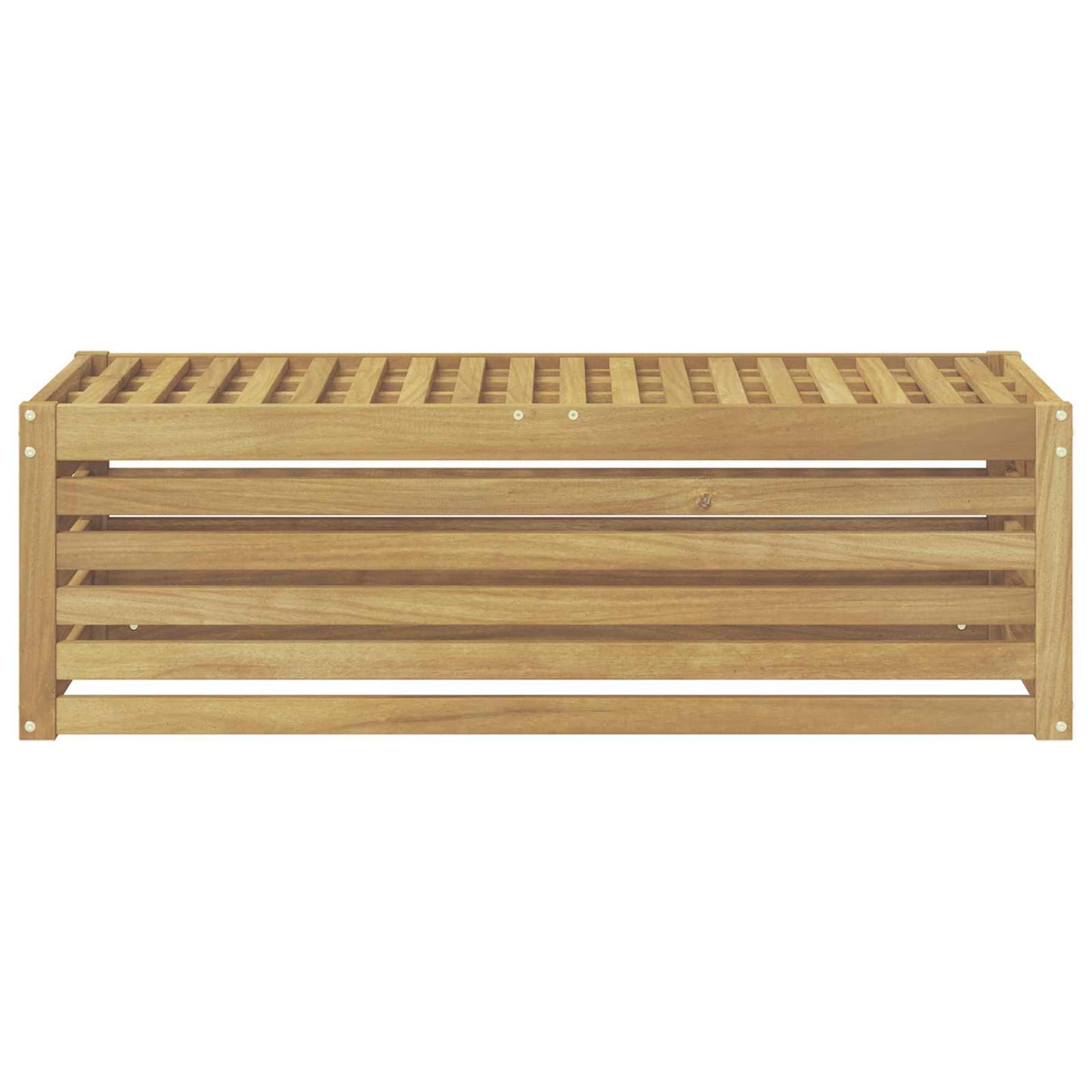 vidaXL Outdoor Stool Bench White 115 x 43 x 37 cm Solid Acacia Wood