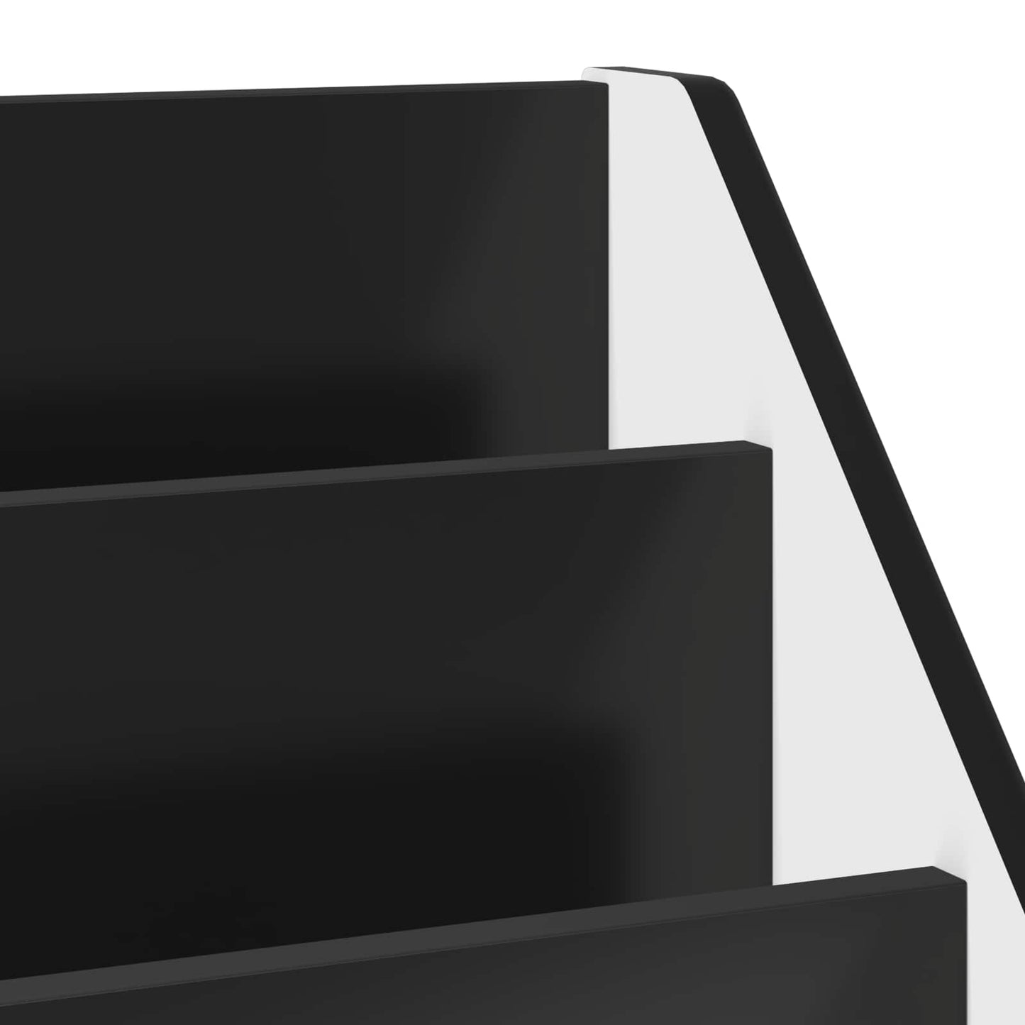 vidaXL Kids Bookshelf Black 72.5 x 29.5 x 69 cm Engineered Wood