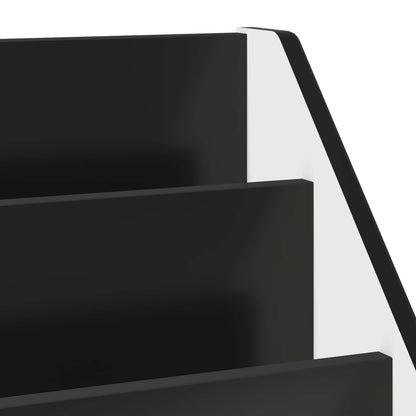 vidaXL Kids Bookshelf Black 72.5 x 29.5 x 69 cm Engineered Wood