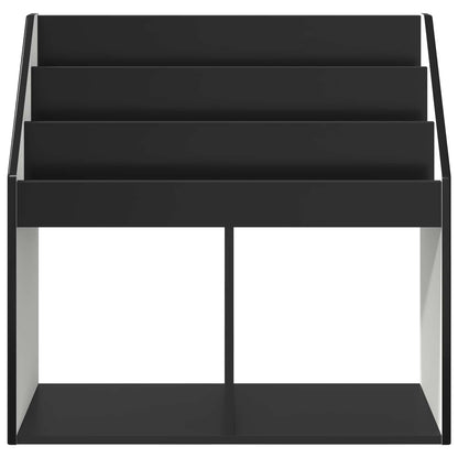 vidaXL Kids Bookshelf Black 72.5 x 29.5 x 69 cm Engineered Wood