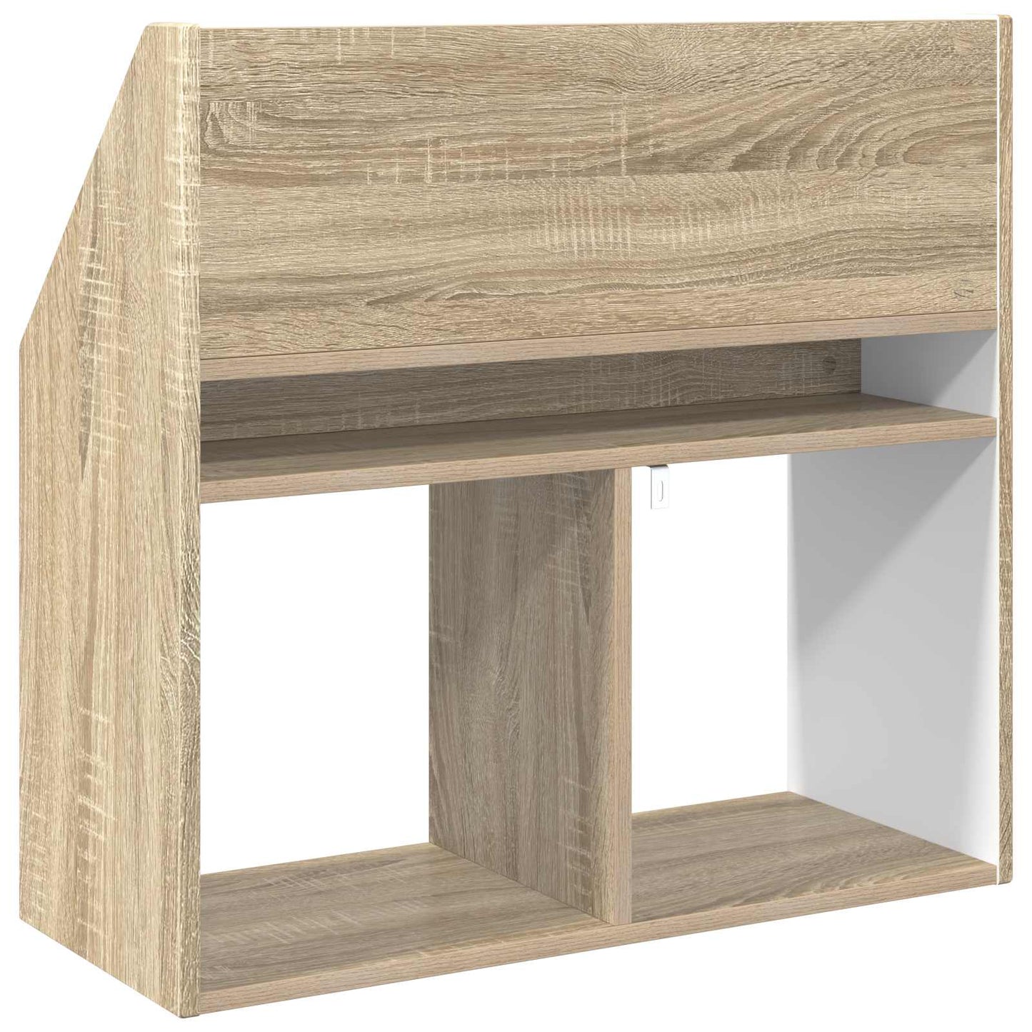 vidaXL Kids Bookshelf Sonoma Oak 72.5 x 29.5 x 69 cm Engineered Wood