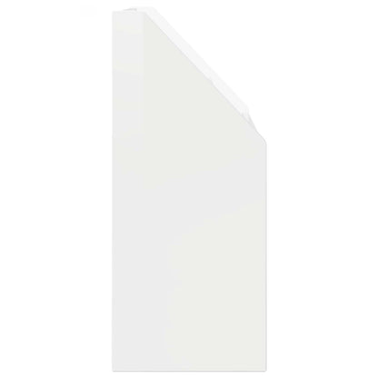 vidaXL Kids Bookshelf High Gloss White 72.5 x 29.5 x 69 cm