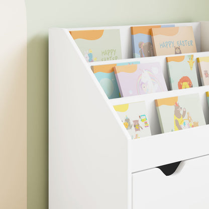vidaXL Kids Bookshelf White 60 x 29.5 x 69 cm Engineered Wood