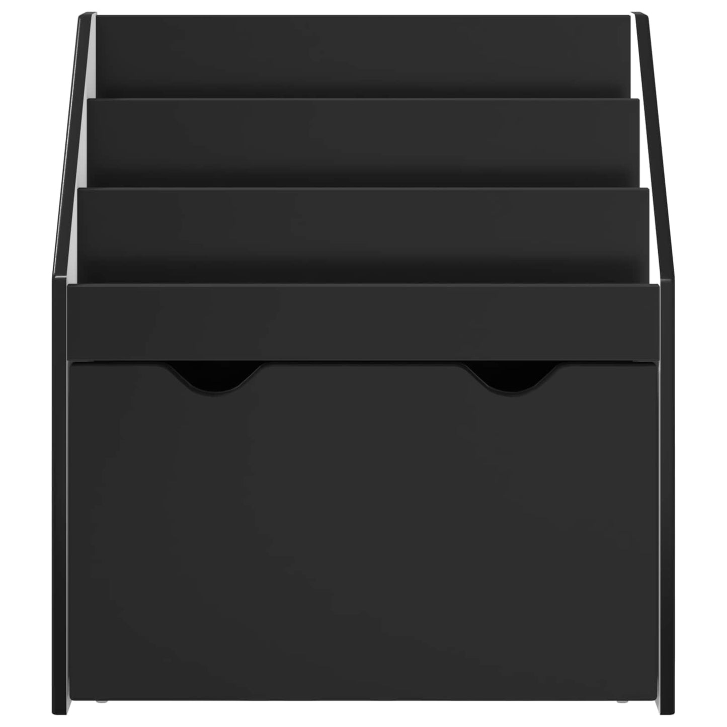 vidaXL Kids Bookshelf Black 60 x 29.5 x 69 cm Engineered Wood