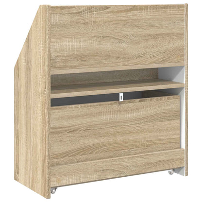 vidaXL Kids Bookshelf Sonoma Oak 60 x 29.5 x 69 cm Engineered Wood