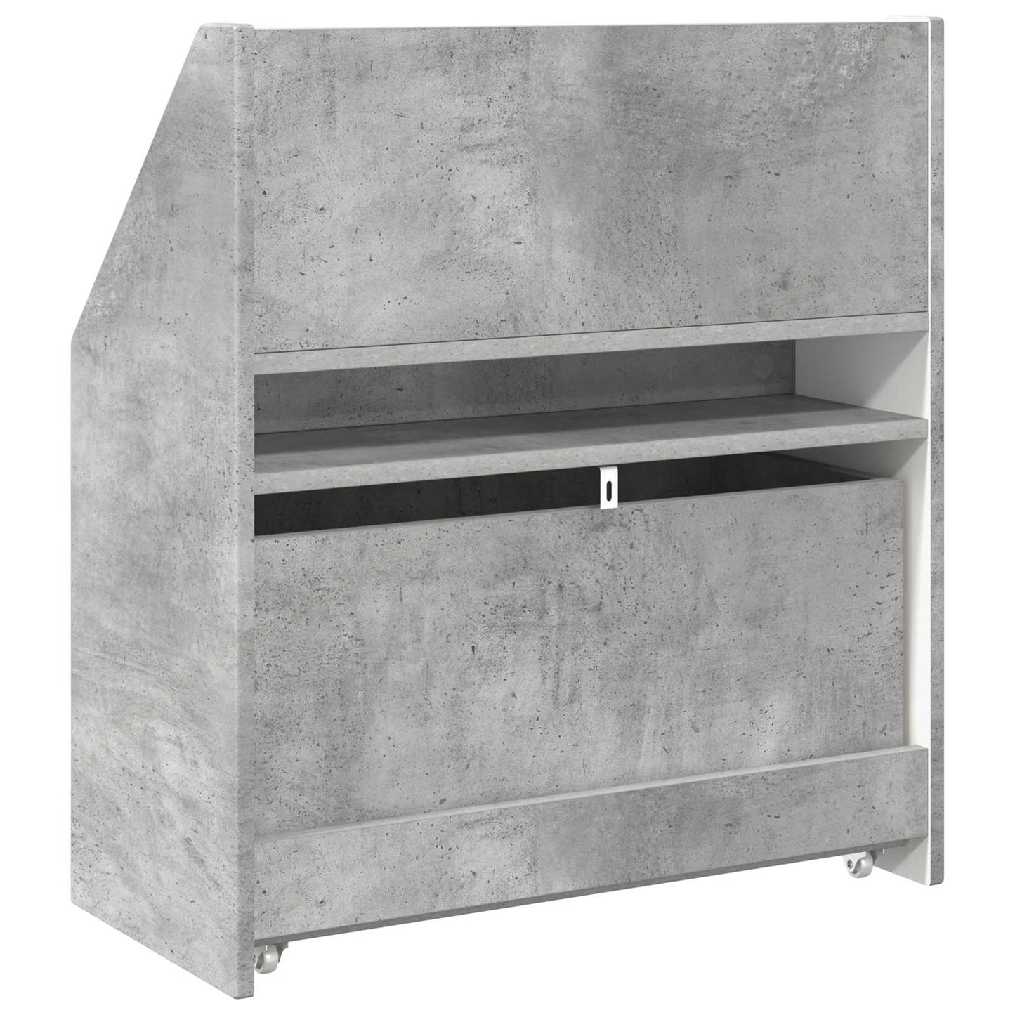vidaXL Kids Bookshelf Concrete Grey 60 x 29.5 x 69 cm Engineered Wood