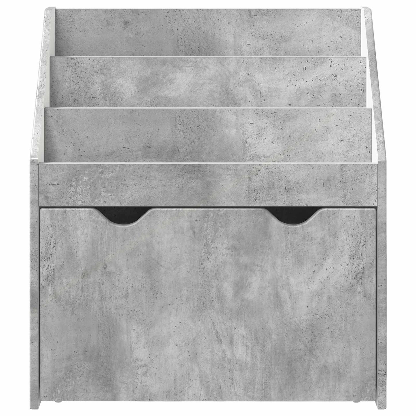 vidaXL Kids Bookshelf Concrete Grey 60 x 29.5 x 69 cm Engineered Wood