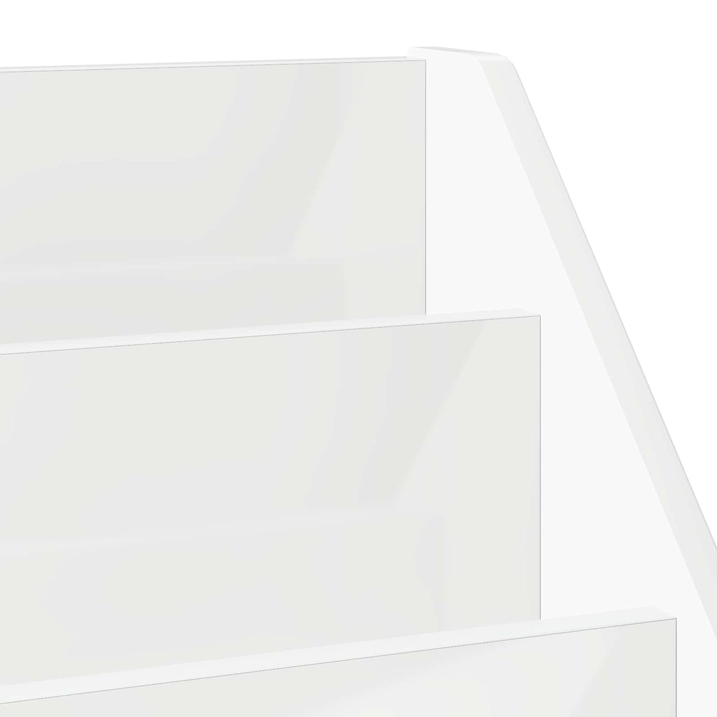 vidaXL Kids Bookshelf with Drawer High Gloss White 60 x 29.5 x 69 cm
