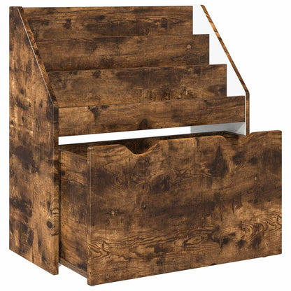 vidaXL Kids Bookshelf Smoked Oak 60 x 29.5 x 69 cm Engineered Wood