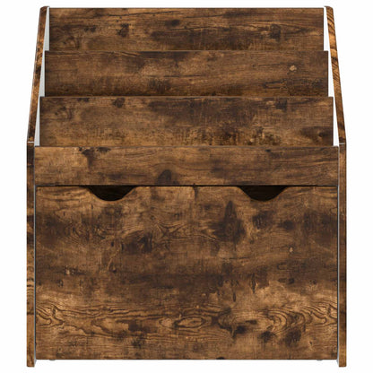 vidaXL Kids Bookshelf Smoked Oak 60 x 29.5 x 69 cm Engineered Wood