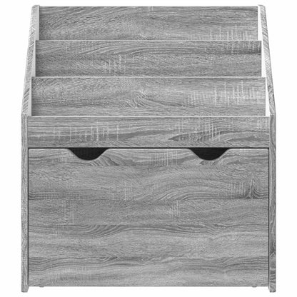 vidaXL Kids Bookshelf Grey Sonoma 60 x 29.5 x 69 cm Engineered Wood