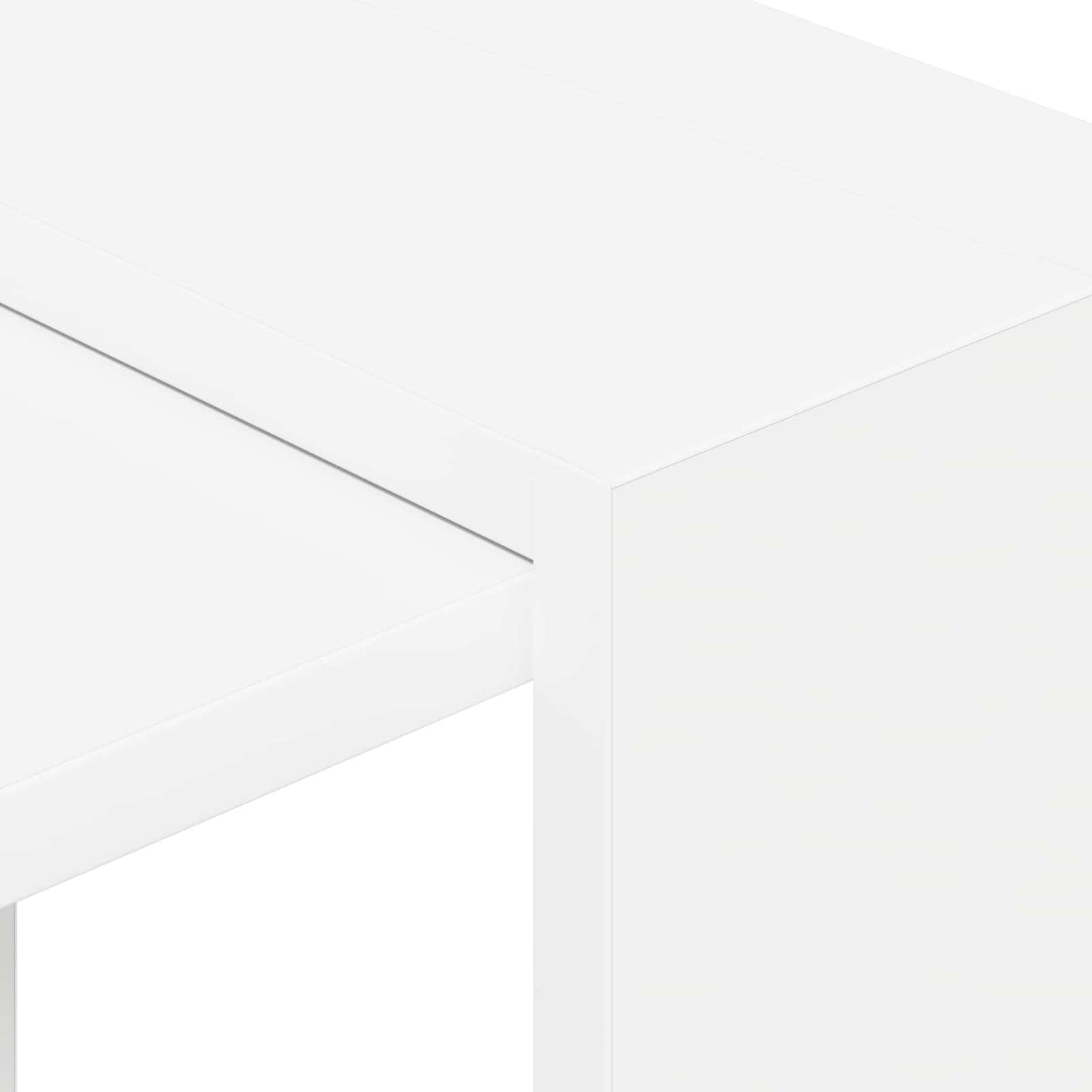vidaXL Bookshelf 2-Tier 52 x 25 x 71.5 cm Engineered Wood White