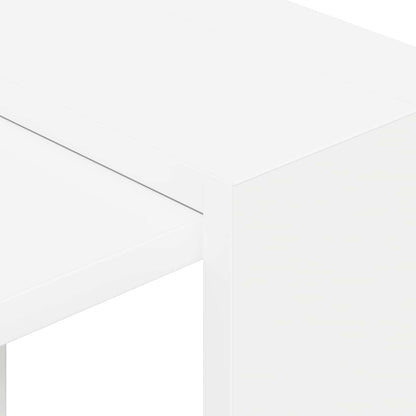 vidaXL Bookshelf 2-Tier 52 x 25 x 71.5 cm Engineered Wood White