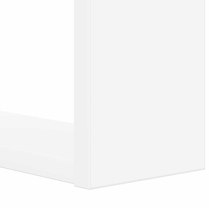 vidaXL Bookshelf 2-Tier 52 x 25 x 71.5 cm Engineered Wood White