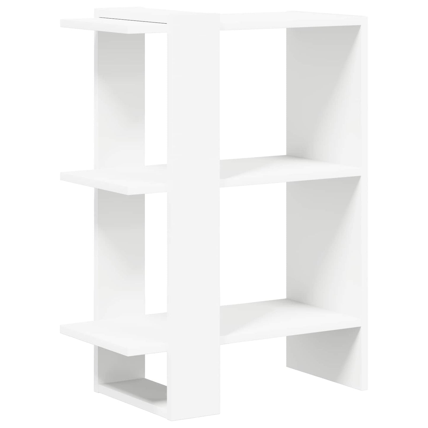 vidaXL Bookshelf 2-Tier 52 x 25 x 71.5 cm Engineered Wood White