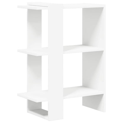 vidaXL Bookshelf 2-Tier 52 x 25 x 71.5 cm Engineered Wood White
