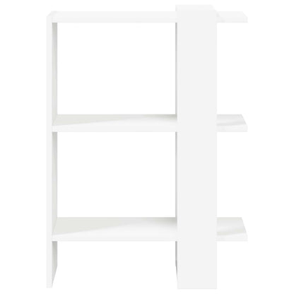 vidaXL Bookshelf 2-Tier 52 x 25 x 71.5 cm Engineered Wood White