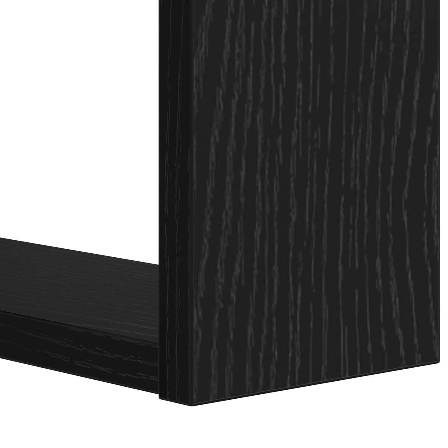 vidaXL Bookshelf 2-Tier 52 x 25 x 71.5 cm Engineered Wood Black Oak