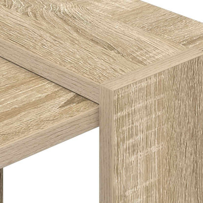 vidaXL Bookshelf 2-Tier 52 x 25 x 71.5 cm Engineered Wood Sonoma Oak