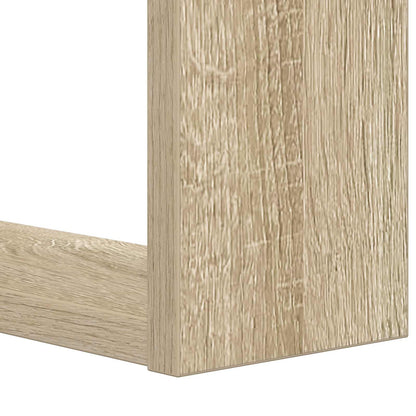 vidaXL Bookshelf 2-Tier 52 x 25 x 71.5 cm Engineered Wood Sonoma Oak
