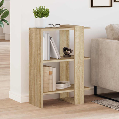 vidaXL Bookshelf Sonoma Oak 52 x 25 x 71.5 cm Engineered Wood