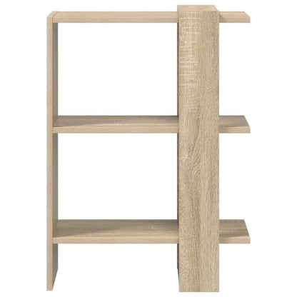vidaXL Bookshelf 2-Tier 52 x 25 x 71.5 cm Engineered Wood Sonoma Oak