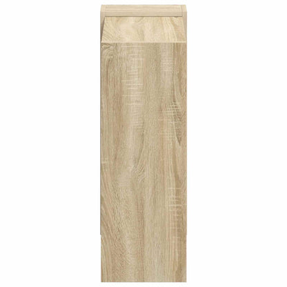 vidaXL Bookshelf 2-Tier 52 x 25 x 71.5 cm Engineered Wood Sonoma Oak