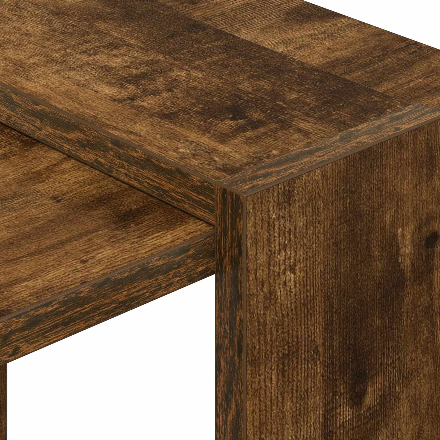 vidaXL Bookshelf 2-Tier 52 x 25 x 71.5 cm Engineered Wood Smoked Oak