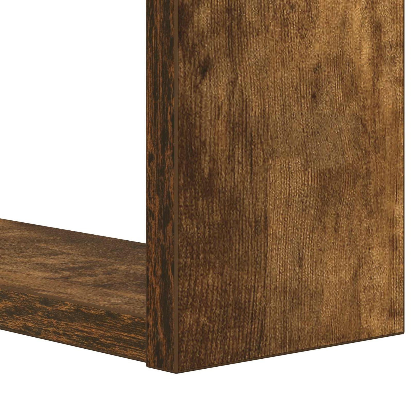 vidaXL Bookshelf 2-Tier 52 x 25 x 71.5 cm Engineered Wood Smoked Oak