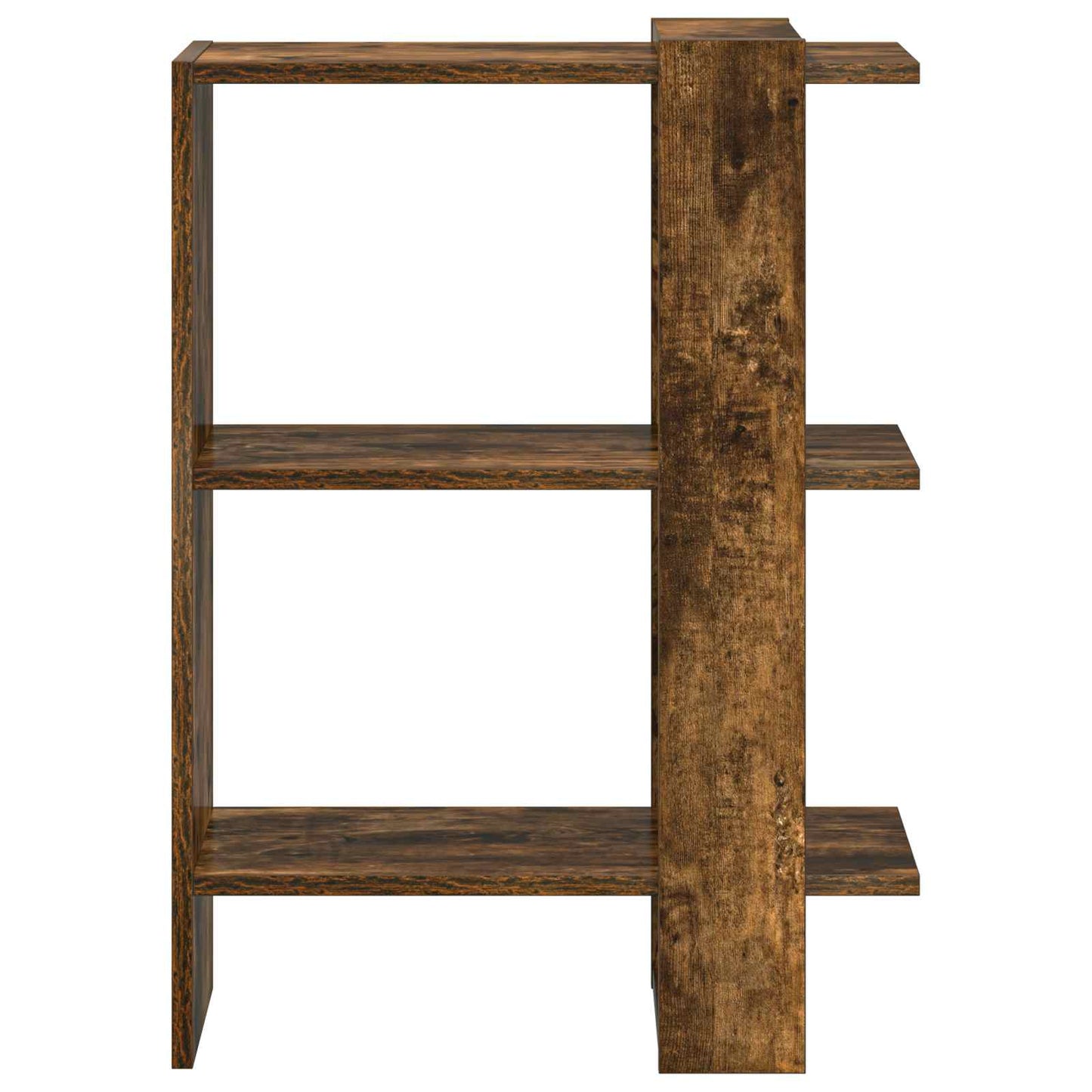 vidaXL Bookshelf 2-Tier 52 x 25 x 71.5 cm Engineered Wood Smoked Oak