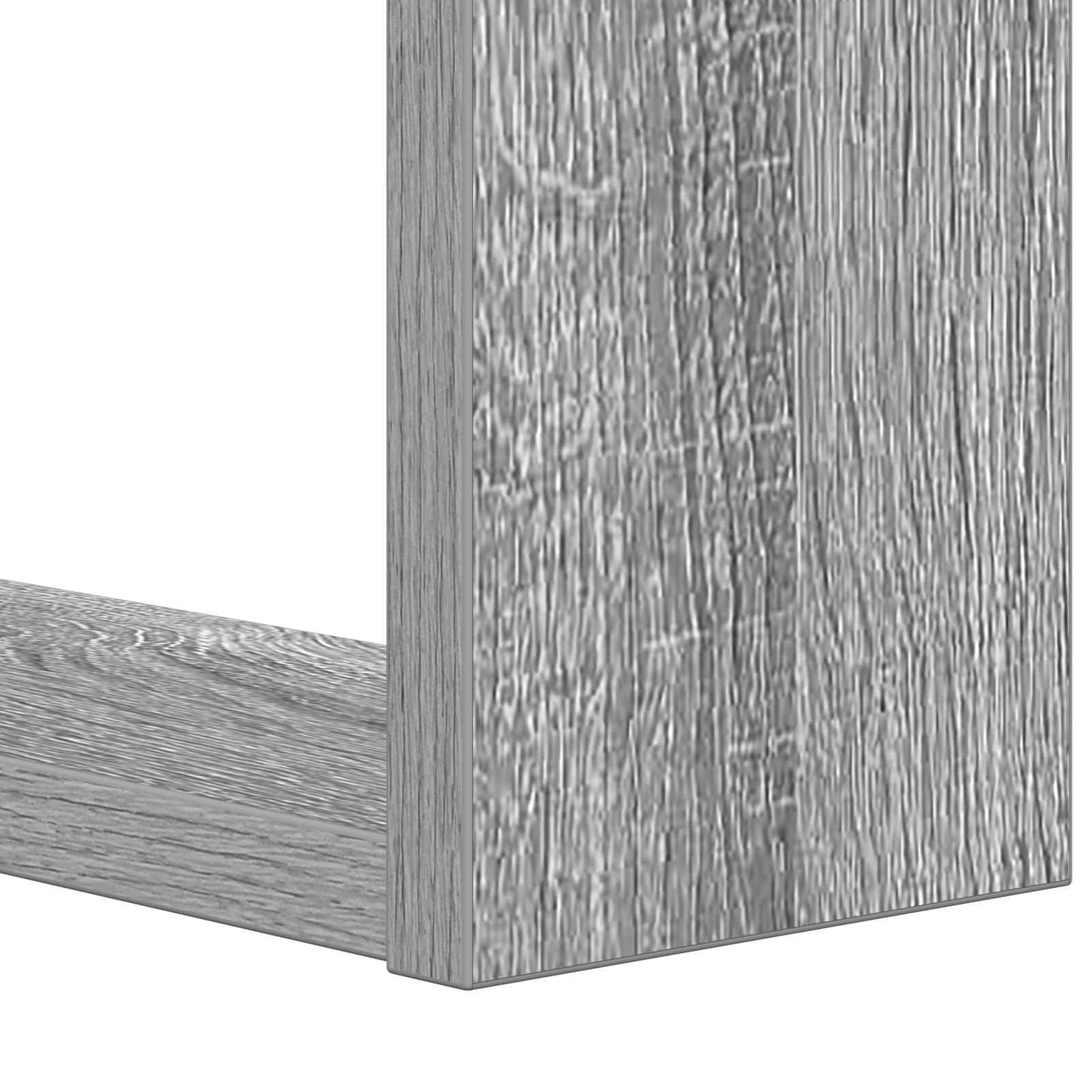 vidaXL Bookshelf 2-Tier 52 x 25 x 71.5 cm Engineered Wood Grey Sonoma