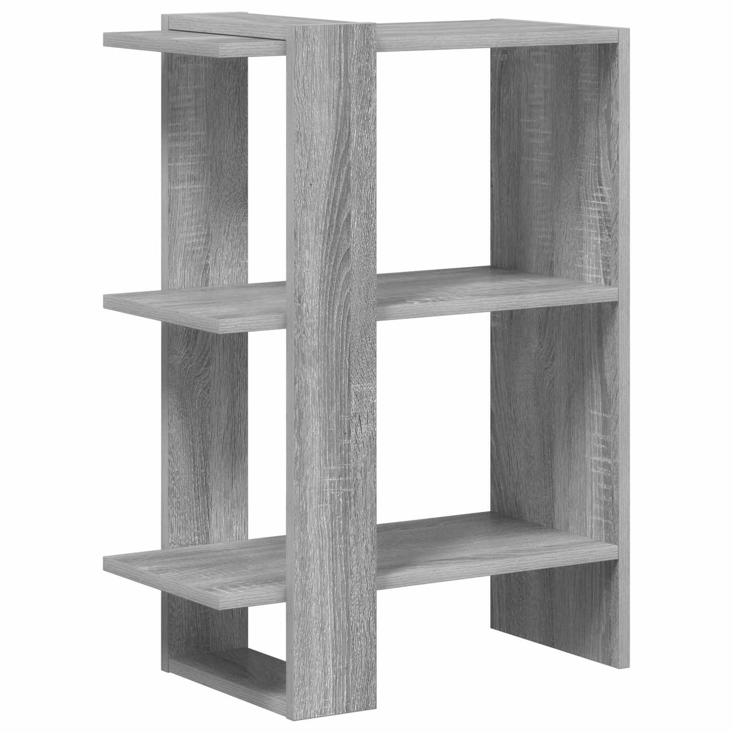 vidaXL Bookshelf 2-Tier 52 x 25 x 71.5 cm Engineered Wood Grey Sonoma
