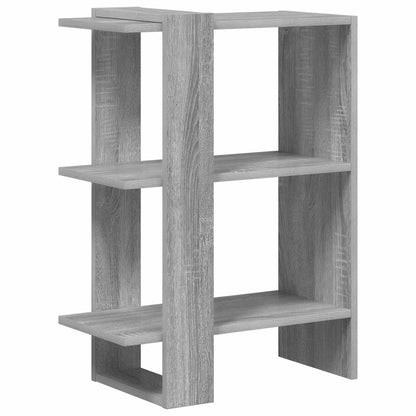 vidaXL Bookshelf 2-Tier 52 x 25 x 71.5 cm Engineered Wood Grey Sonoma