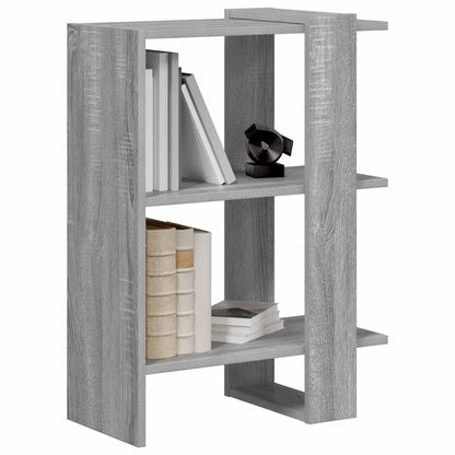 vidaXL Bookshelf 2-Tier 52 x 25 x 71.5 cm Engineered Wood Grey Sonoma