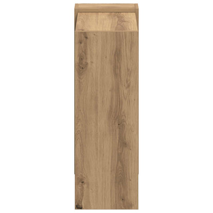 vidaXL Bookshelf 2-Tier 52 x 25 x 71.5 cm Engineered Wood Artisan Oak
