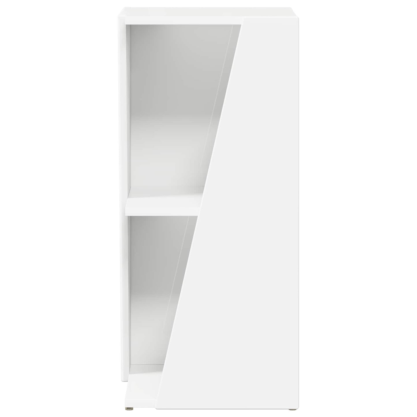 vidaXL Side Shelf 33 x 32 x 70.5 cm Engineered Wood White