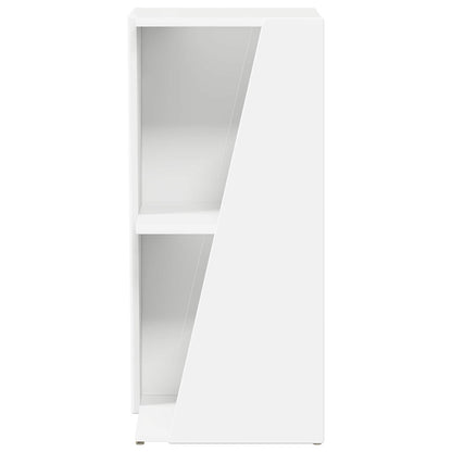 vidaXL Side Shelf 33 x 32 x 70.5 cm Engineered Wood White