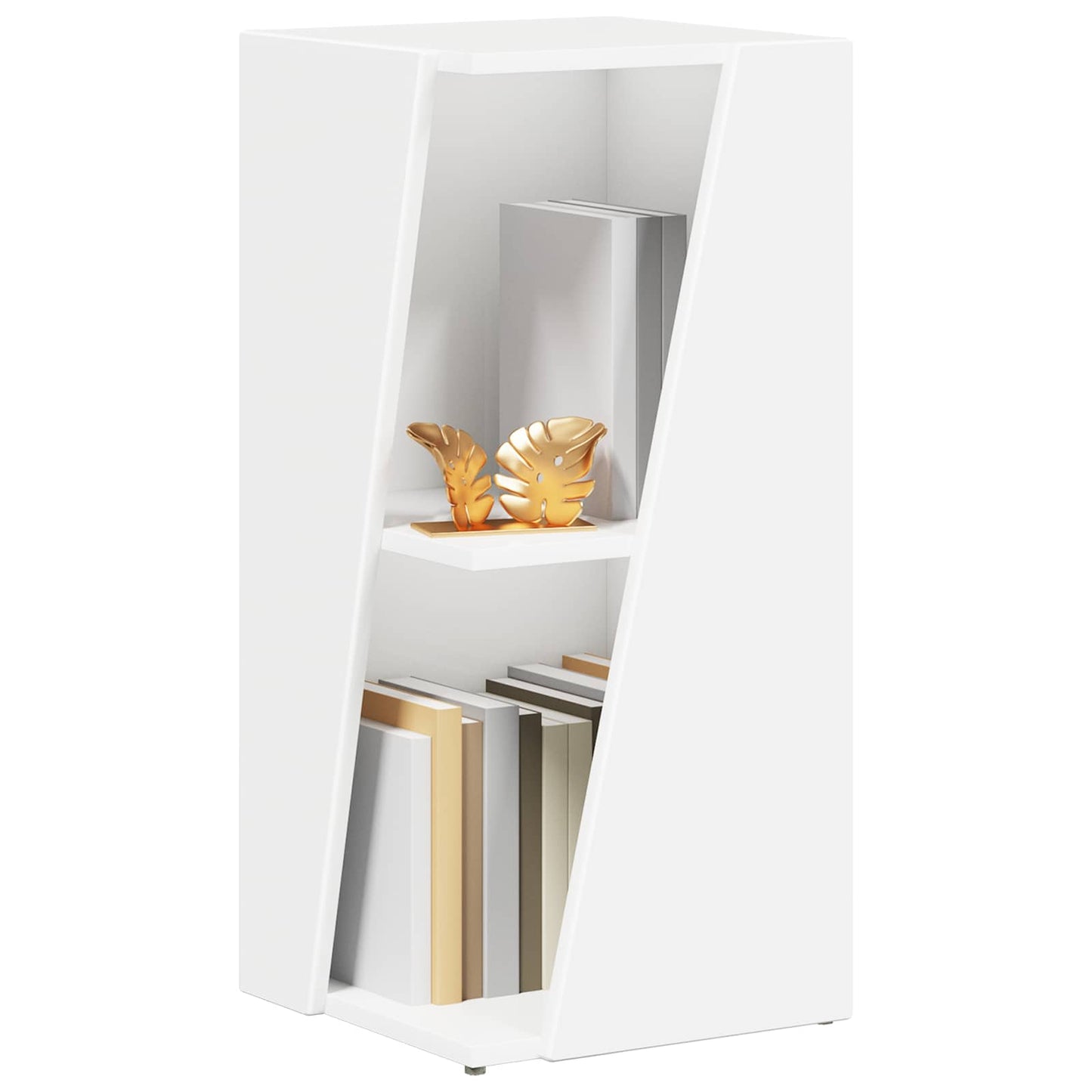 vidaXL Side Shelf White 33 x 32 x 70.5 cm Engineered Wood