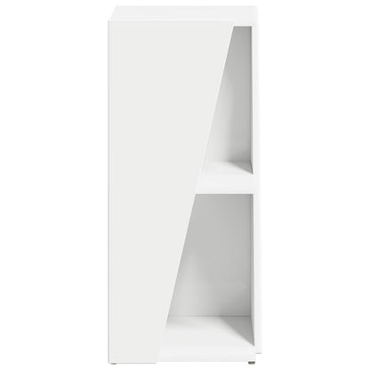 vidaXL Side Shelf 33 x 32 x 70.5 cm Engineered Wood White