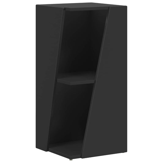 vidaXL Side Shelf 33 x 32 x 70.5 cm Engineered Wood Black