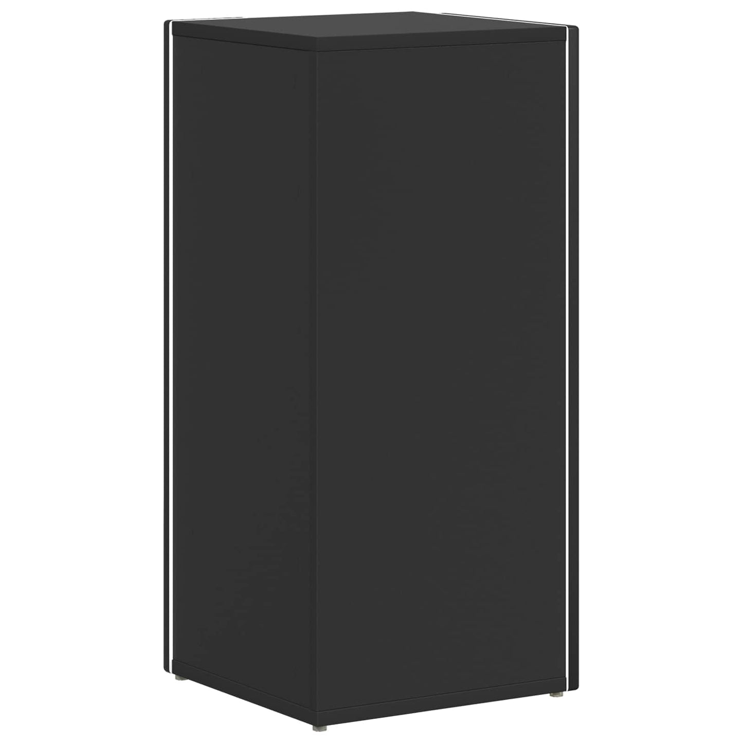 vidaXL Side Shelf 33 x 32 x 70.5 cm Engineered Wood Black