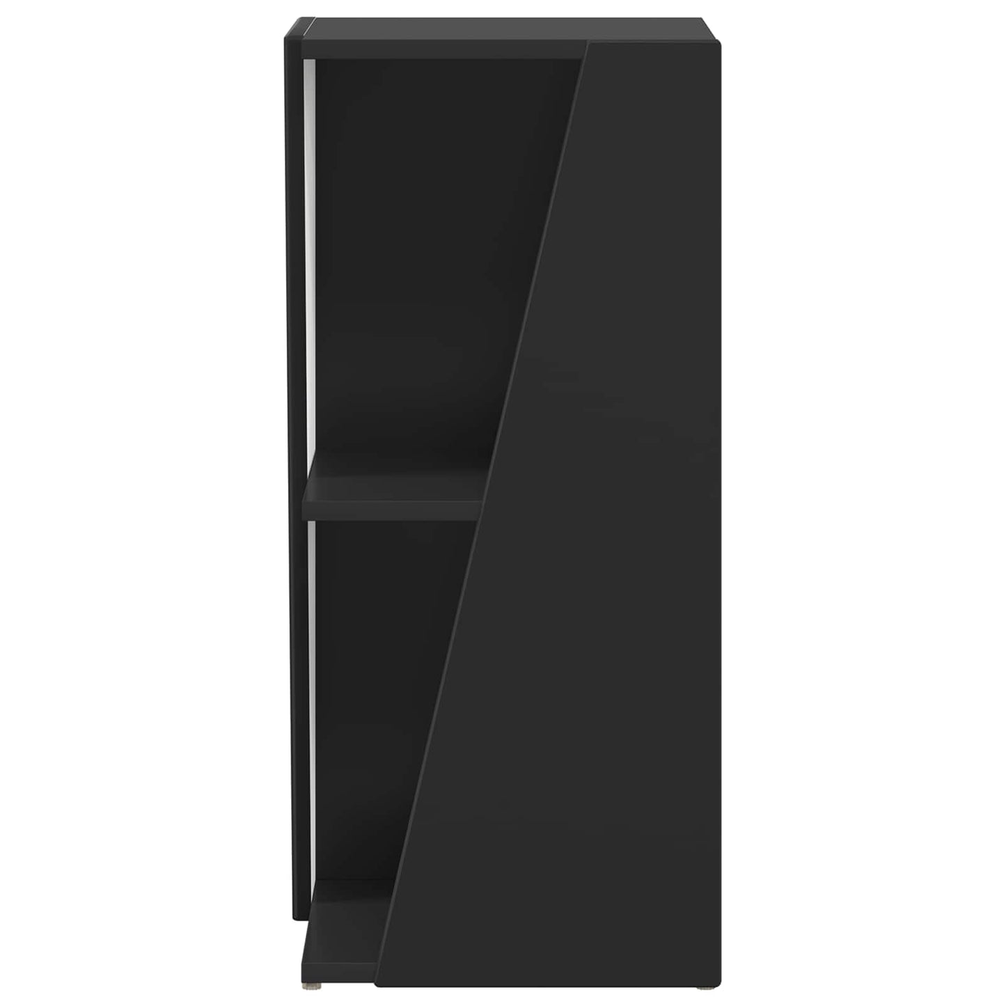 vidaXL Side Shelf 33 x 32 x 70.5 cm Engineered Wood Black