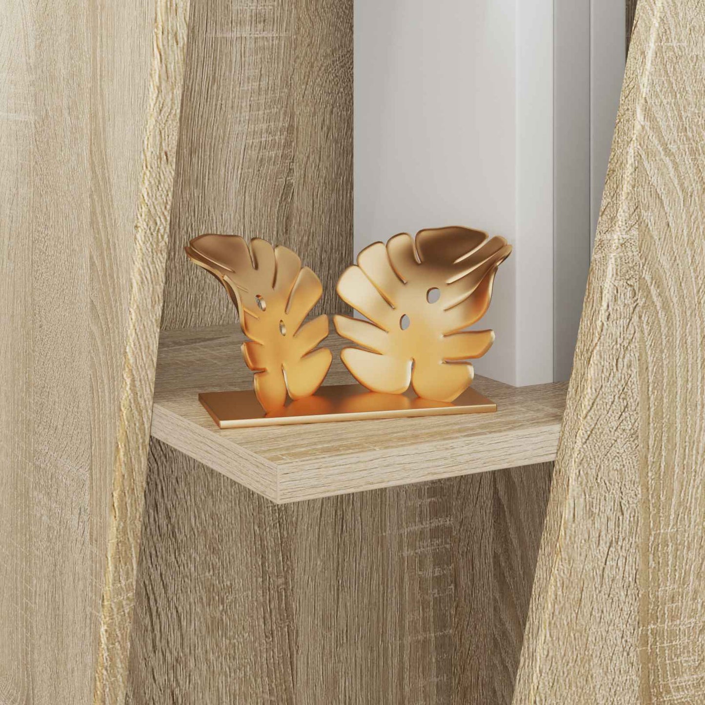 vidaXL Side Shelf 33 x 32 x 70.5 cm Engineered Wood Sonoma Oak