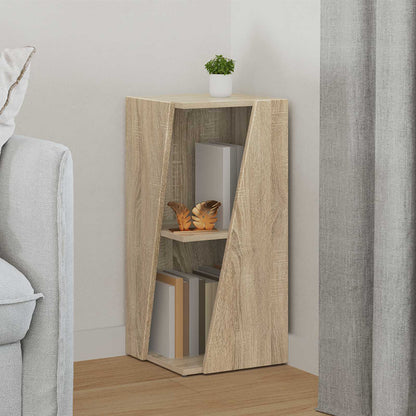vidaXL Side Shelf 33 x 32 x 70.5 cm Engineered Wood Sonoma Oak