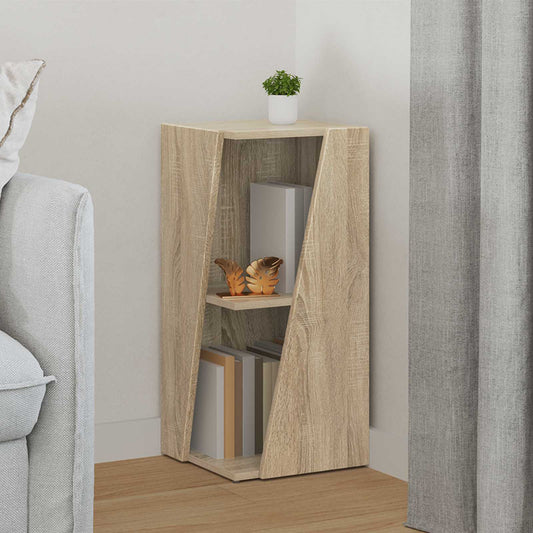vidaXL Side Shelf 33 x 32 x 70.5 cm Engineered Wood Sonoma Oak