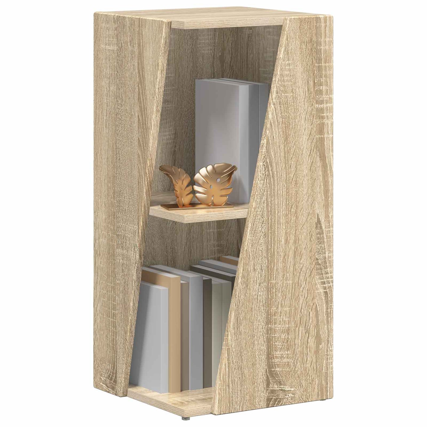 vidaXL Side Shelf 33 x 32 x 70.5 cm Engineered Wood Sonoma Oak