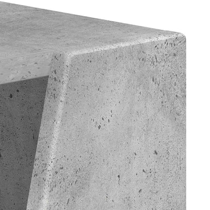 vidaXL Side Shelf 33 x 32 x 70.5 cm Engineered Wood Concrete Grey